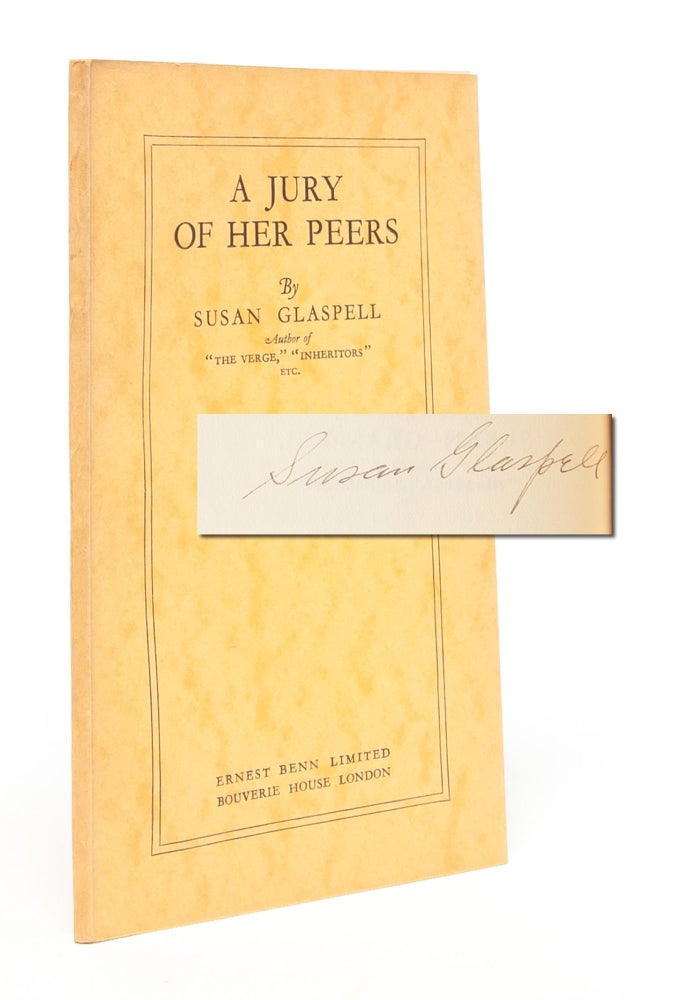 Item #5790) A Jury of Her Peers (Signed limited edition). Susan Glaspell