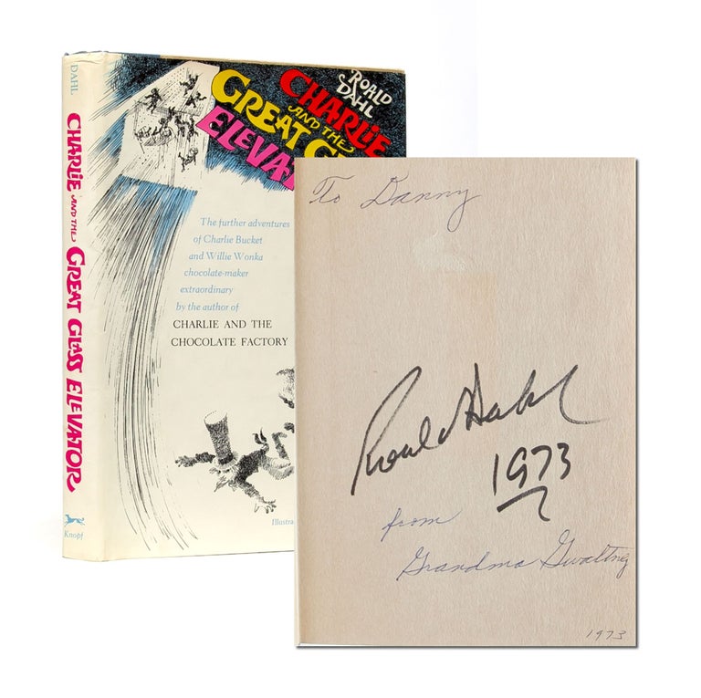 Item #5804) Charlie and the Great Glass Elevator (Signed first edition). Roald Dahl