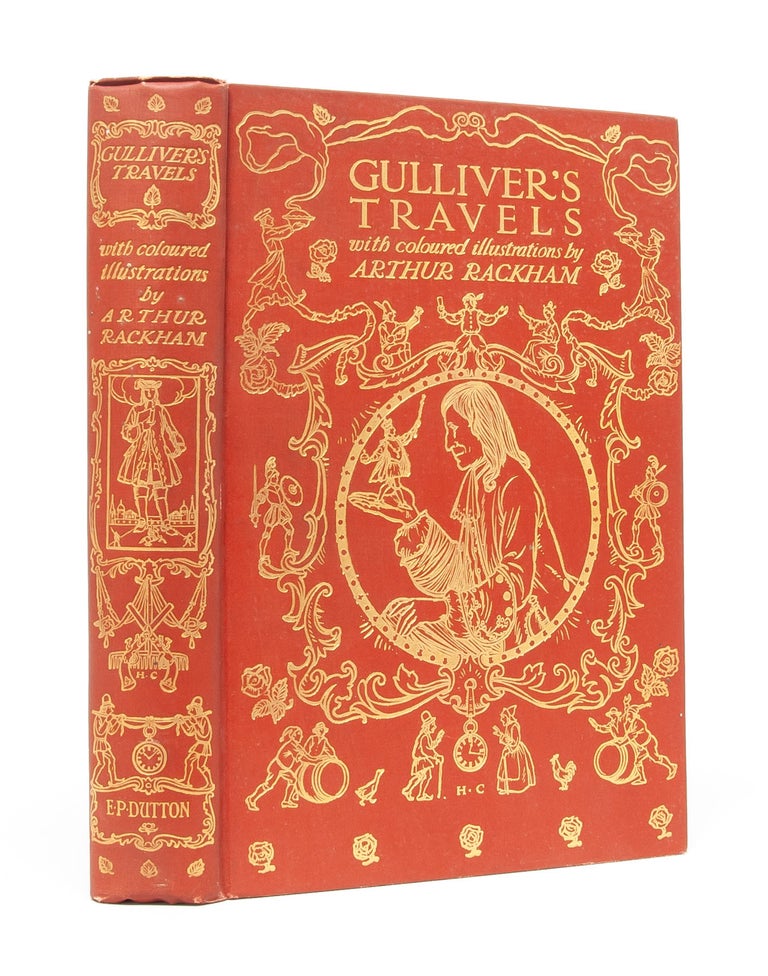 Item #5810) Gulliver's Travels. Arthur Rackham, Jonathan Swift