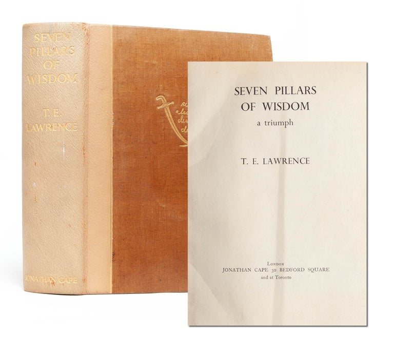 Item #5813) The Seven Pillars of Wisdom. T. E. Lawrence