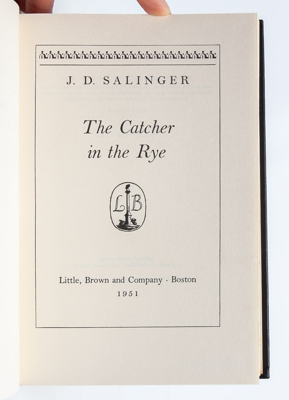 The Catcher in the Rye by J. D. Salinger, Jerome David on Whitmore Rare  Books