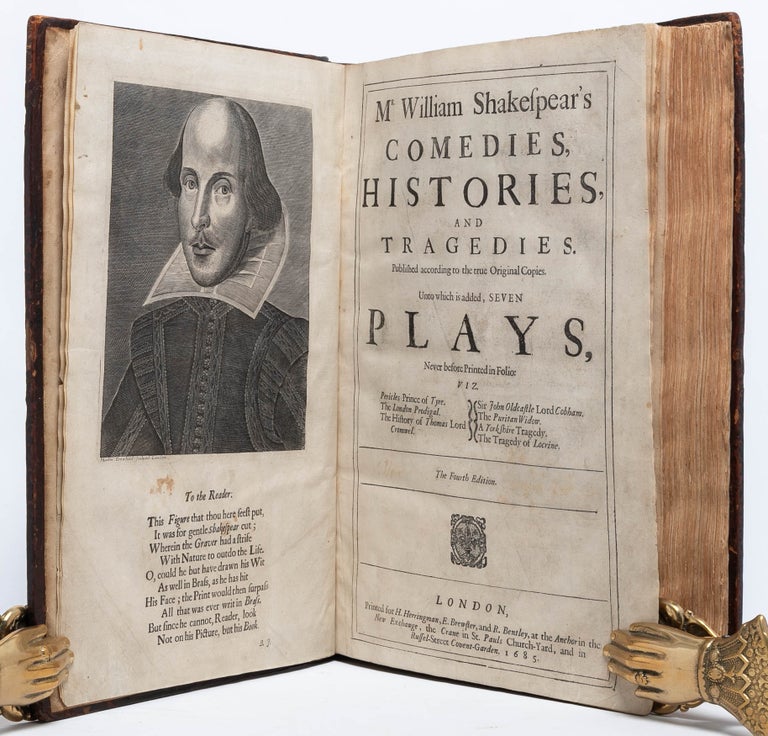 Item #5861) Comedies, Histories and Tragedies. Published according to the true Original. William...