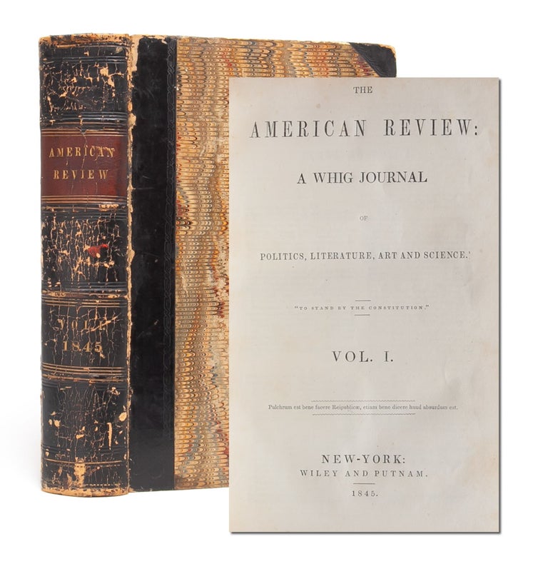 Item #5890) "The Raven" [in] The American Review. Edgar Allan Poe, Quarles