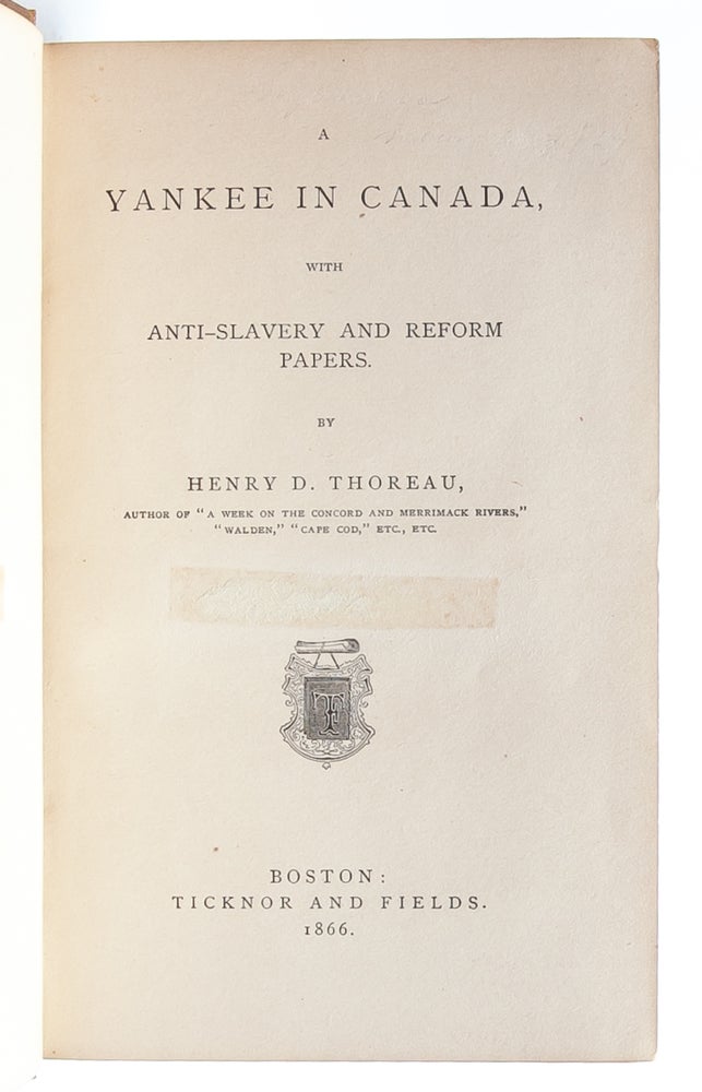 A Yankee in Canada, With Anti-Slavery and Reform Papers
