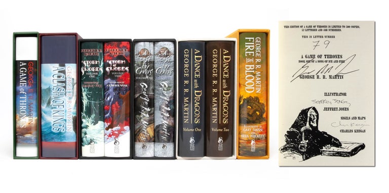 Item #5935) A Game of Thrones series (Signed limited editions). George R. R. Martin