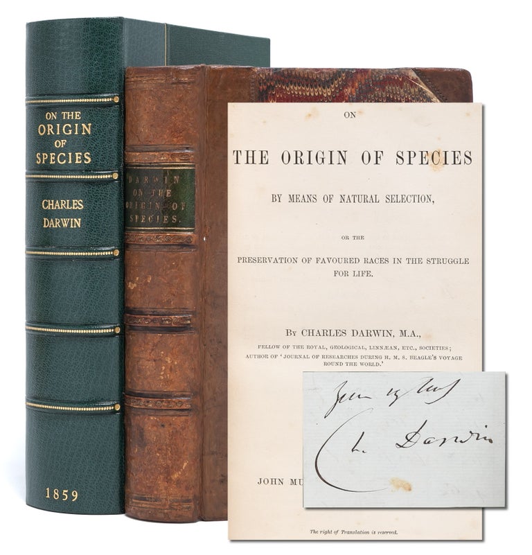 Item #5989) On the Origin of Species by Means of Natural Selection. Charles Darwin