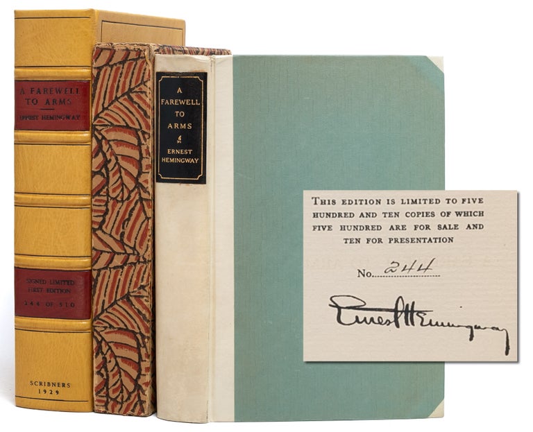 Item #5990) A Farewell to Arms (Signed limited edition). Ernest Hemingway