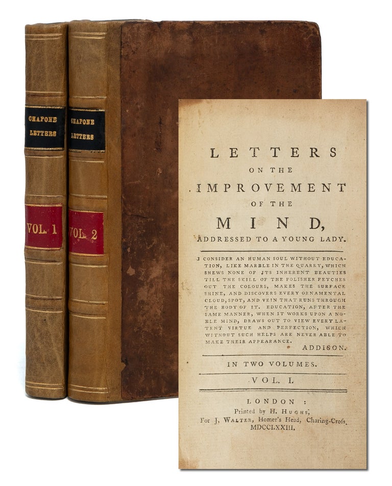 Item #6001) Letters on the Improvement of the Mind, Addressed to a Young Lady (in 2 vols.)....