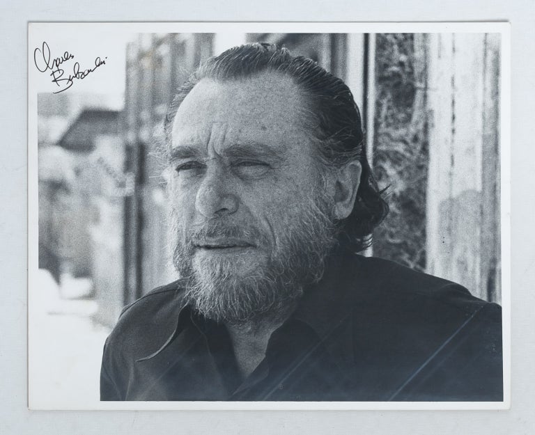 Original photograph (Signed. Charles Bukowski, photographer, Richard Robinson.