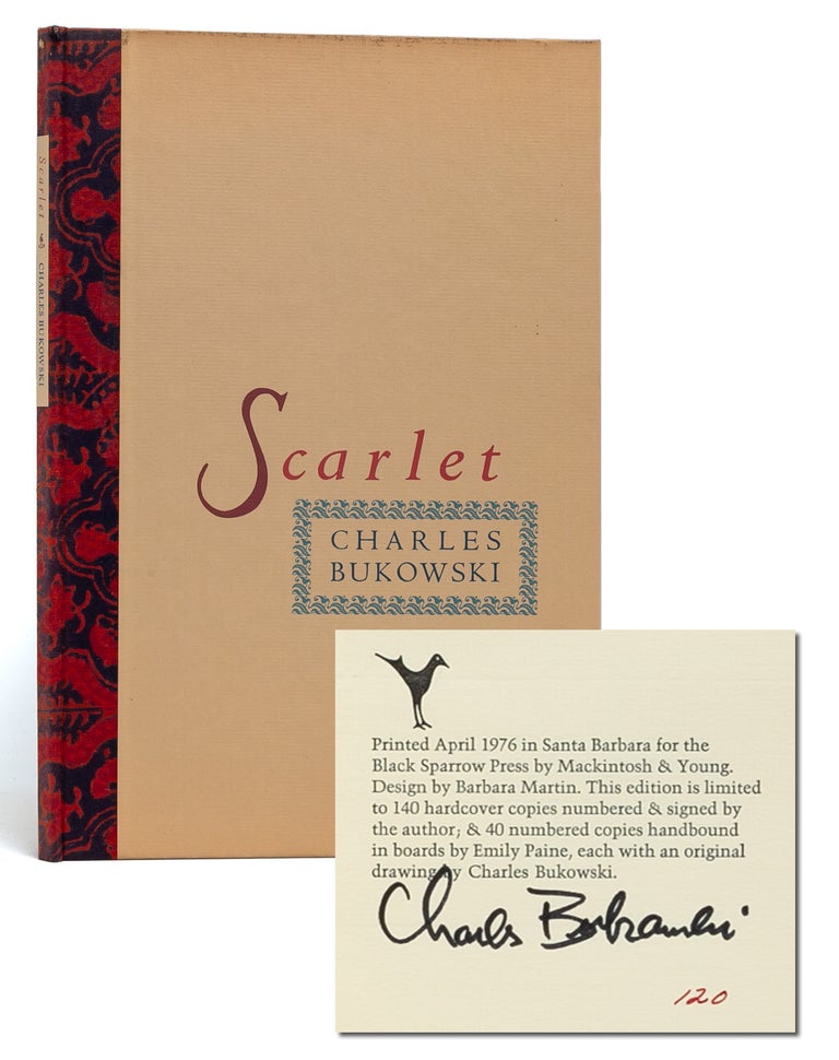 Scarlet (Signed limited edition. Charles Bukowski.