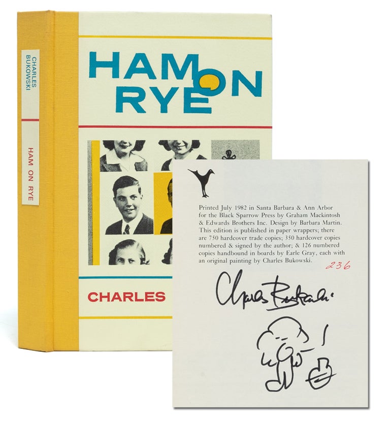 Item #6018) Ham on Rye (Signed limited edition). Charles Bukowski