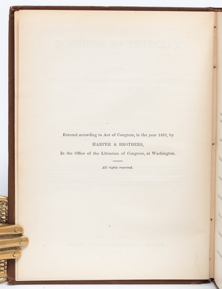 A Century of Dishonor: A Sketch of the United States Government's Dealings with some of the Indian Tribes
