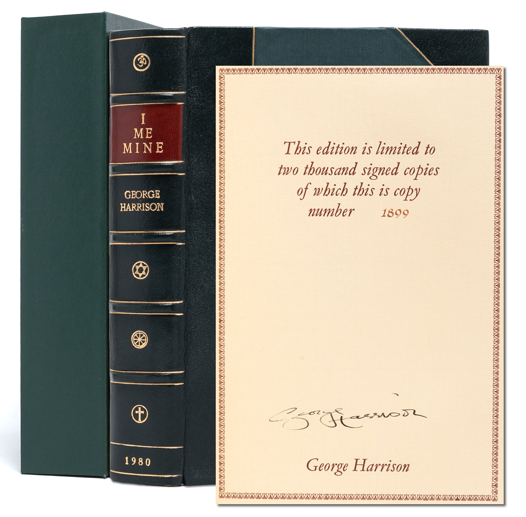 (Item #6165) I, Me, Mine (Signed limited edition). George Harrison.