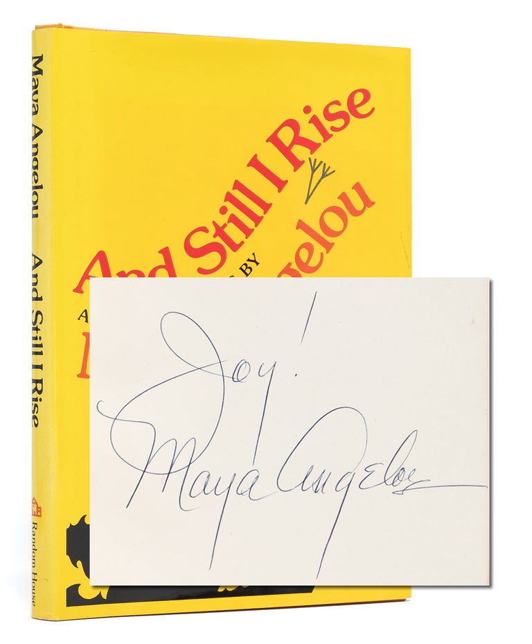 Item #6174) And Still I Rise (Signed first edition). Maya Angelou