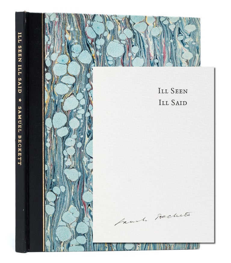 Item #6177) Ill Seen, Ill Said (Signed limited edition). Samuel Beckett