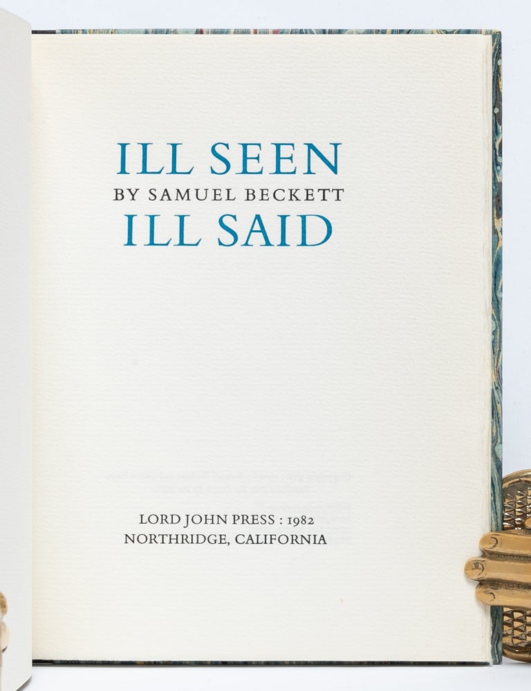 Ill Seen, Ill Said (Signed limited edition)