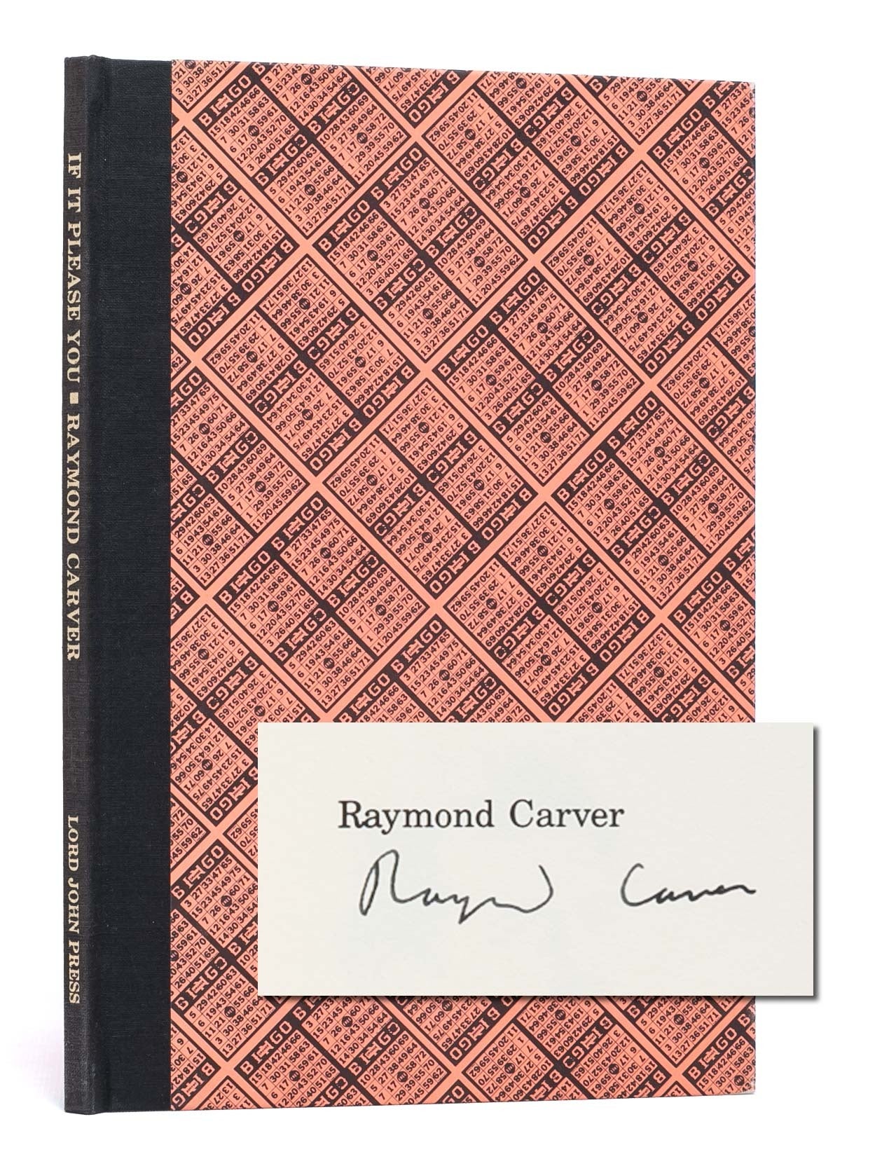 (Item #6178) If It Please You (Signed limited edition). Raymond Carver.