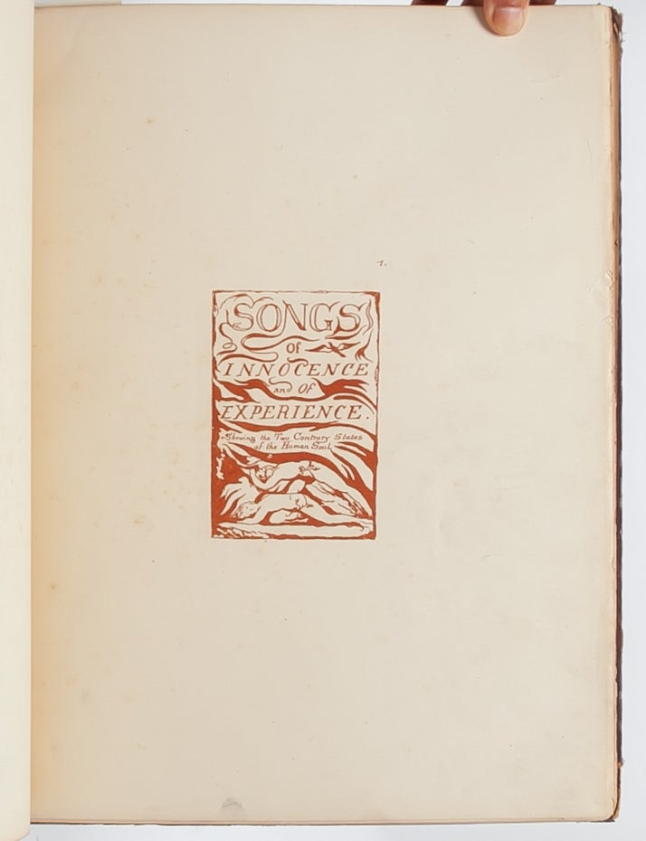 Works by William Blake...Reproduced in Facsimile from the Original Editions