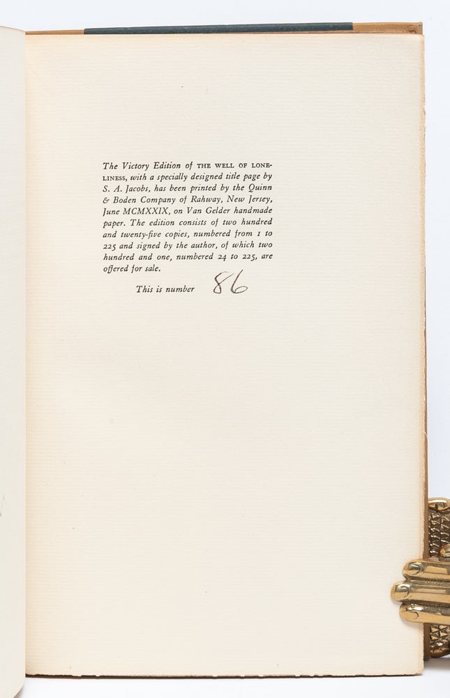 The Well of Loneliness (Signed limited edition)