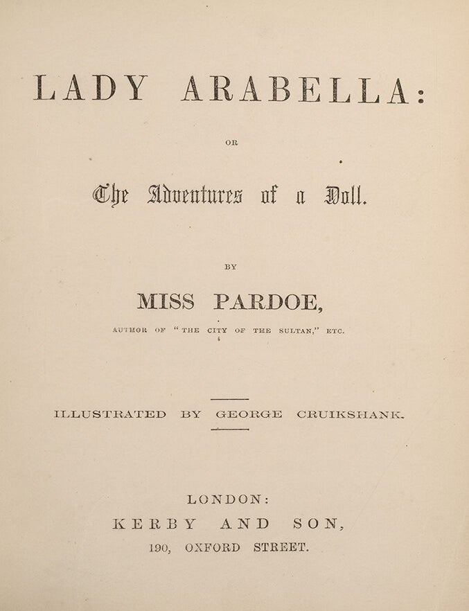 Lady Arabella: or The Adventures of a Doll