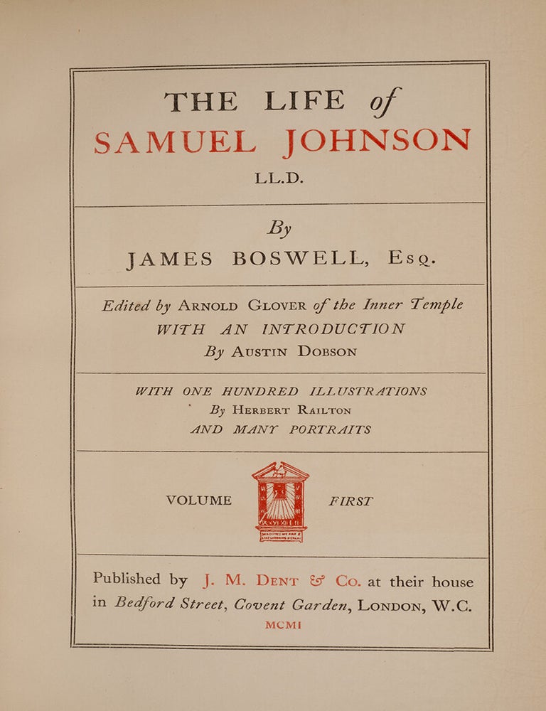 The Life of Samuel Johnson (Extra-illustrated in 7 vols.)