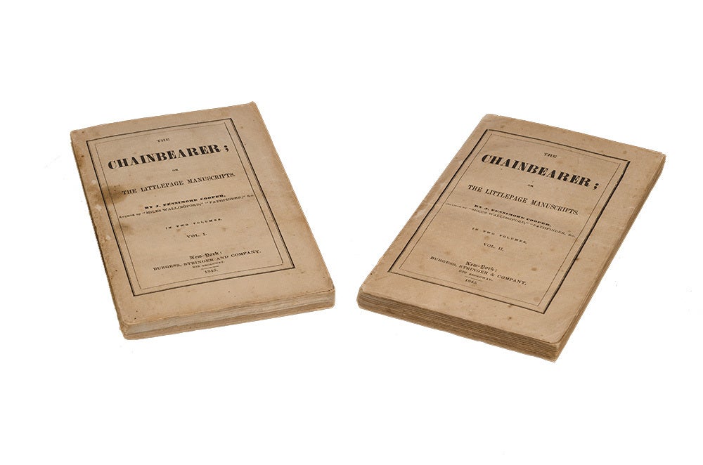 (Item #6227) The Chainbearer; or The Littlepage Manuscripts (in 2 vols.). James Fenimore Cooper.