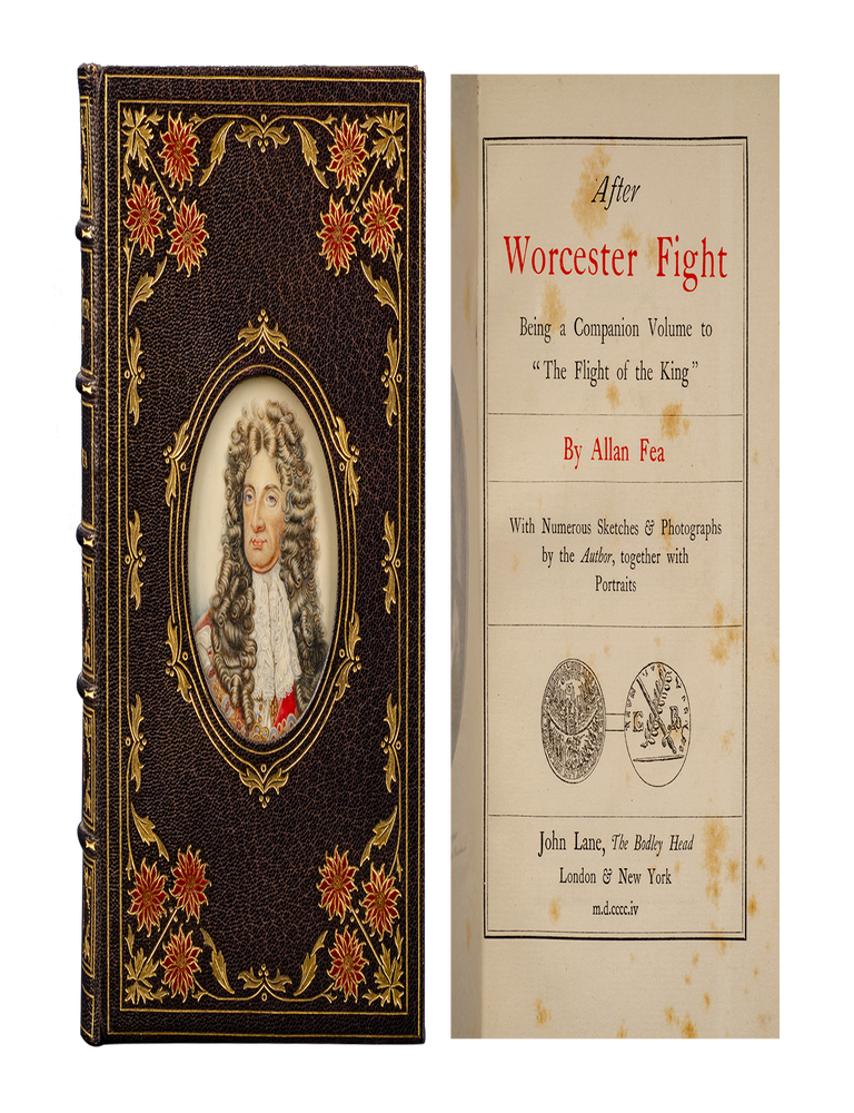Item #6228) After Worcester Fight. Fine Binding - Cosway style, Allan Fea