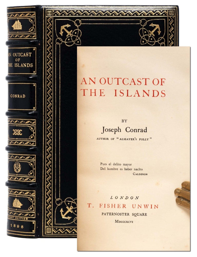 An Outcast of the Islands. Fine Binding - Cosway style, Joseph Conrad.