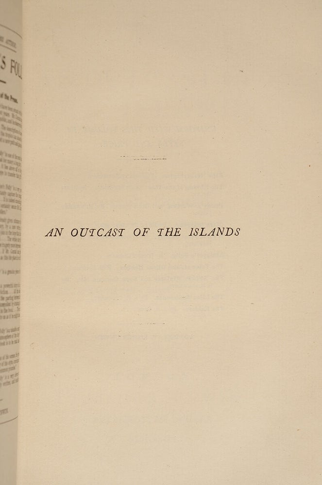 An Outcast of the Islands