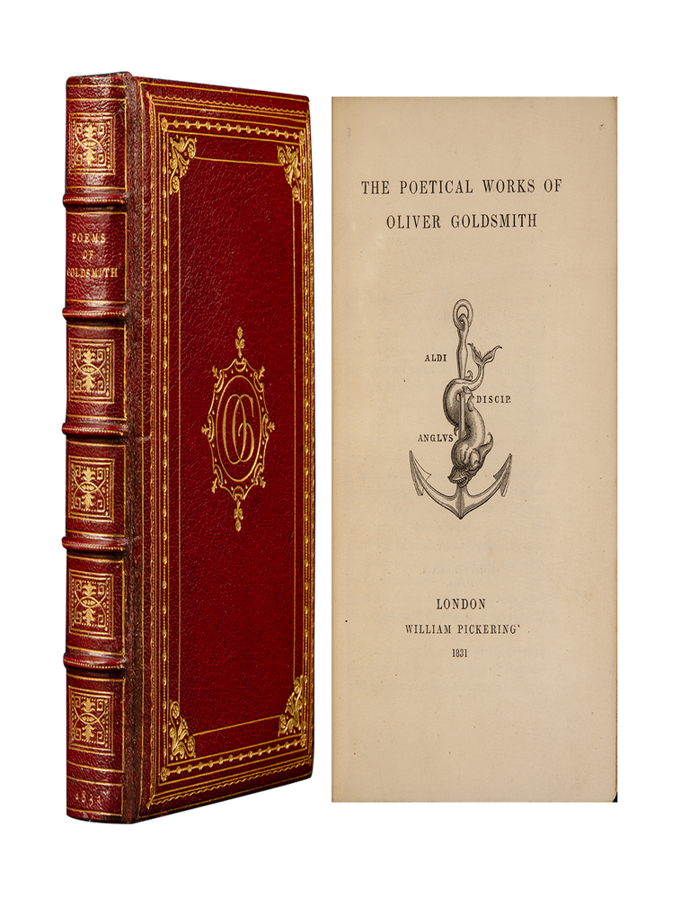 Item #6239) The Poetical Works of Oliver Goldsmith. Fine Binding - Cosway style, Oliver...