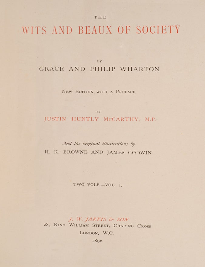 The Wits and Beaux of Society (Extra-illustrated in 2 vols.)