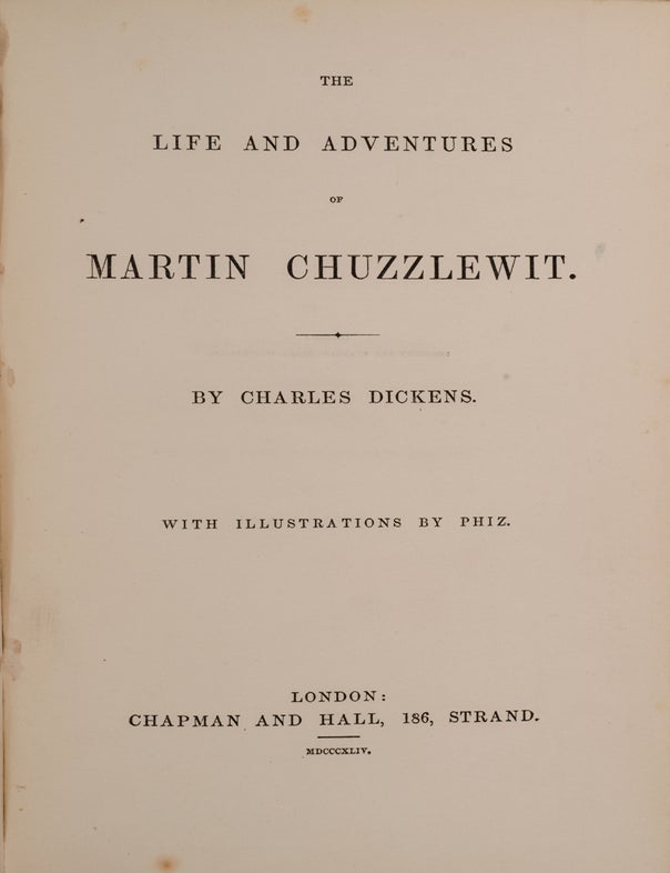 The Life and Adventures of Martin Chuzzlewit