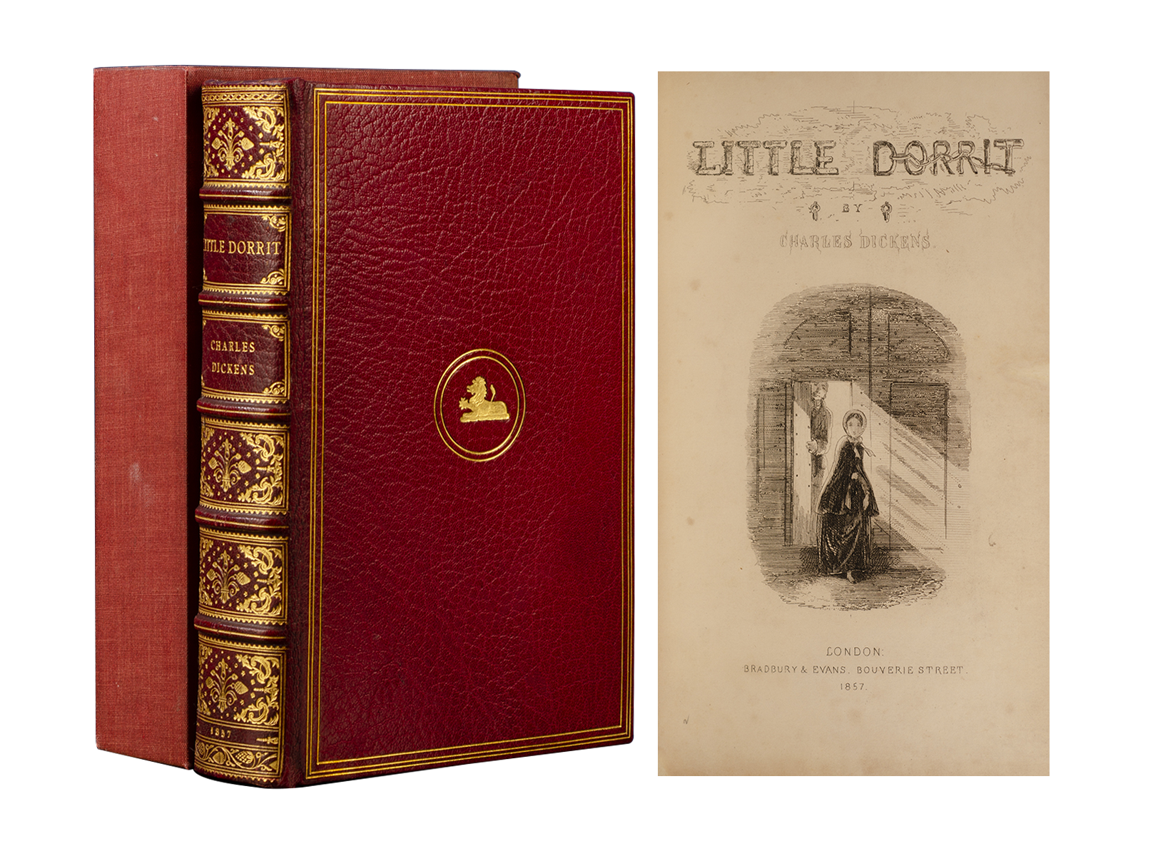 (Item #6255) Little Dorrit. Fine Binding, Charles Dickens, Helen R. Haywood, artist.