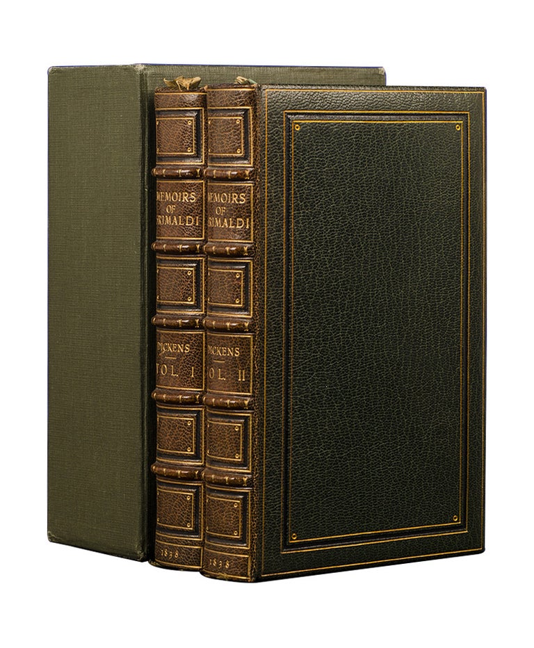 Item #6256) Memoirs of Joseph Grimaldi (Extra Illustrated). Fine Binding - Bayntun, Charles Dickens