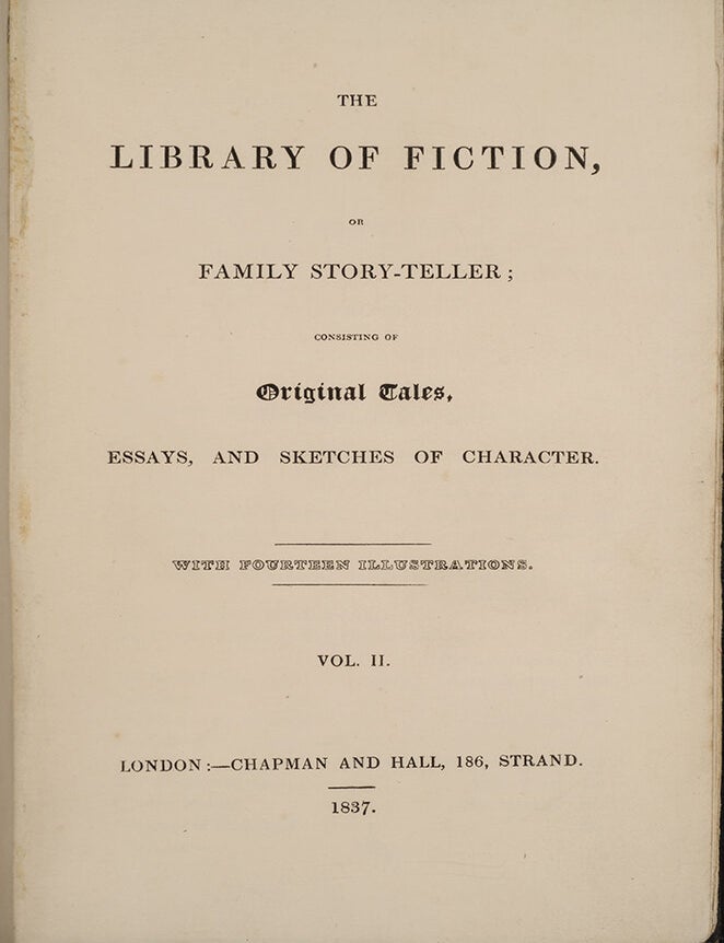 The Library of Fiction, or Family Story-Teller (in 2 vols.)