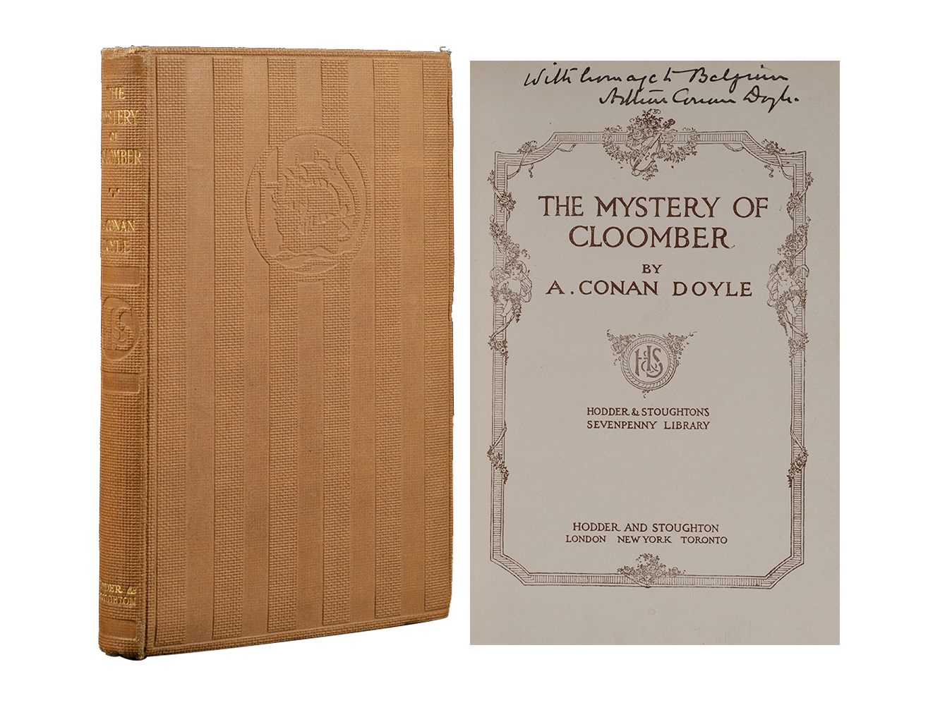 (Item #6261) The Mystery of Cloomber (Inscribed). Arthur Conan Doyle.