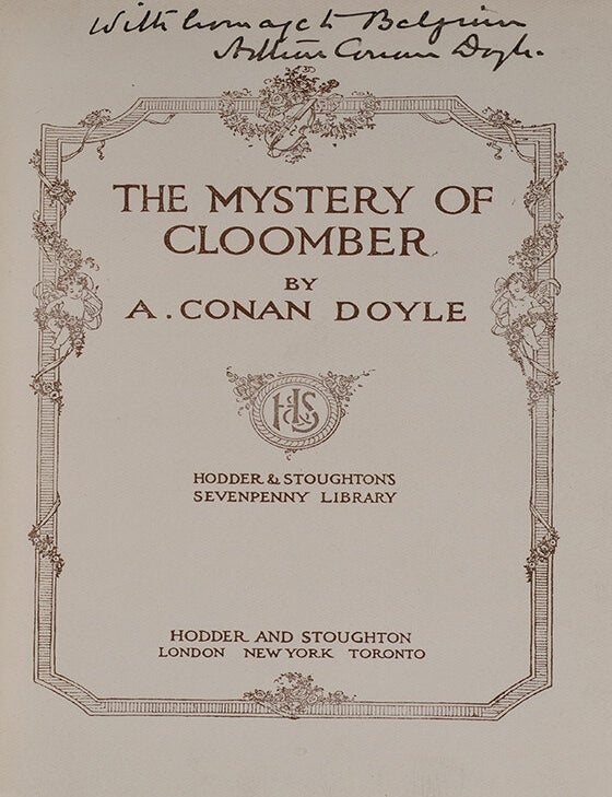 The Mystery of Cloomber (Inscribed)