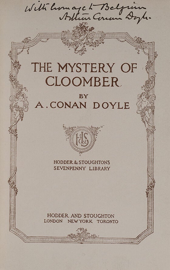 The Mystery of Cloomber (Inscribed)