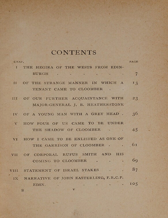 The Mystery of Cloomber (Inscribed)