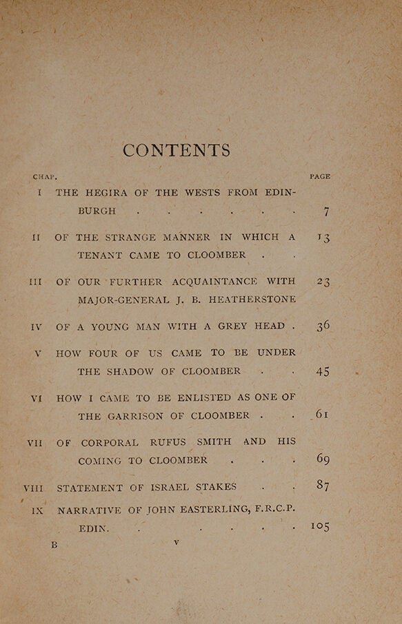 The Mystery of Cloomber (Inscribed)