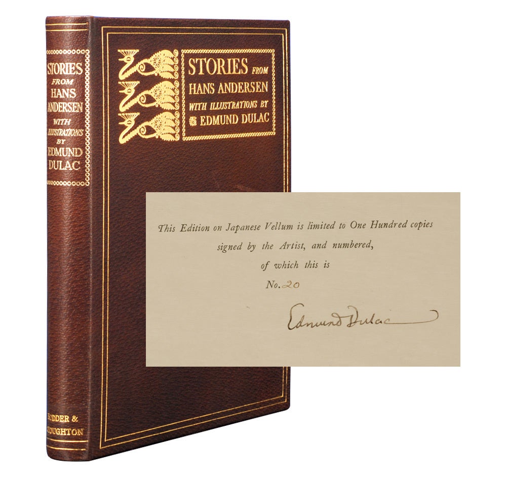 (Item #6271) Stories from Hans Andersen (Signed limited edition). Edmund Dulac, Hans Christian Andersen.