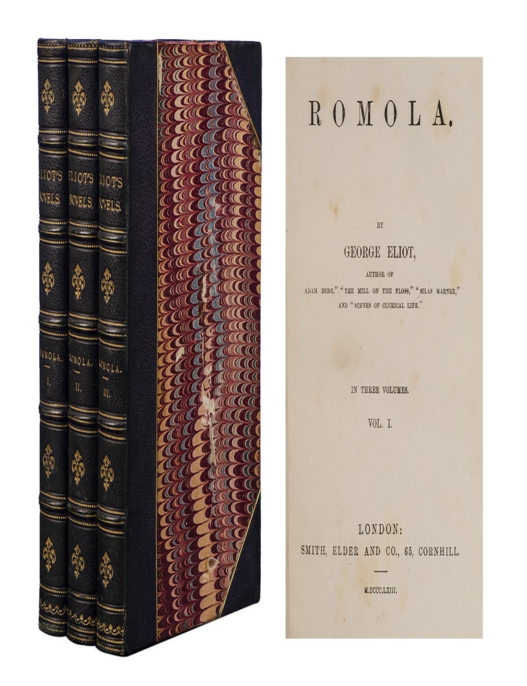 Item #6274) Romola (in 3 vols.). George Eliot