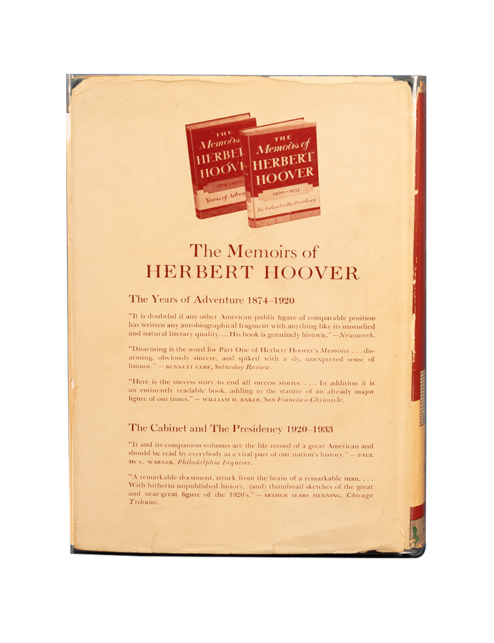 The Memoirs of Herbert Hoover (Presentation copies in 3 vols.)
