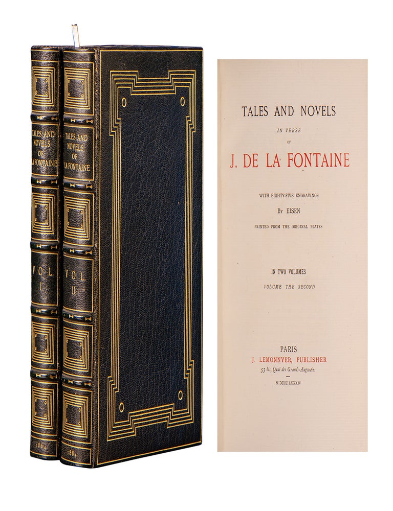 Item #6328) Tales and Novels in Verse of J. De La Fontaine (in 2 vols.). Fine Binding - Bayntun,...