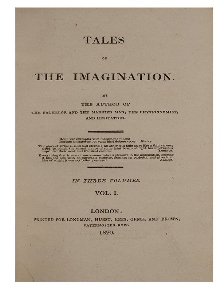 Tales of the Imagination (in 3 vols.)