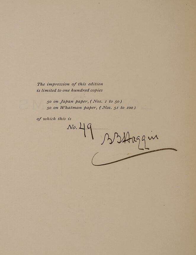 Love Poems from the Portuguese of Luis de Camoens (Signed limited edition)