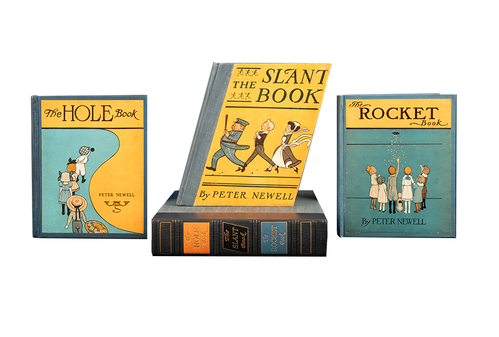 (Item #6343) The Hole Book & The Slant Book & The Rocket Book (in 3 vols.). Peter Newell.