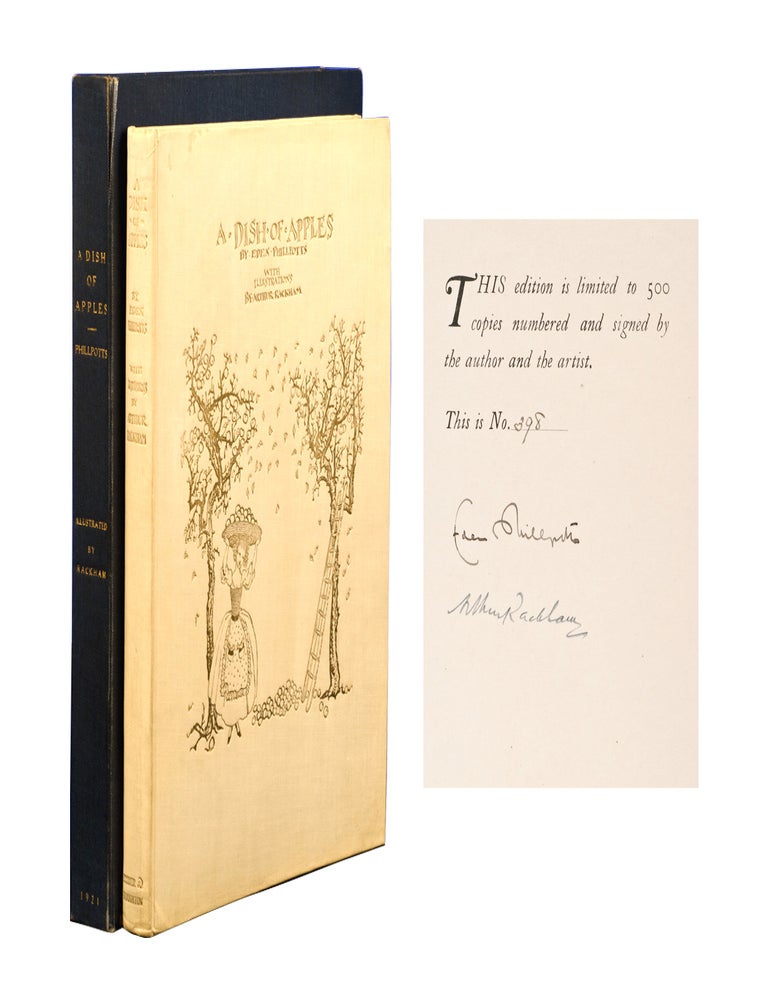 Item #6364) A Dish of Apples (Signed limited edition). Arthur Rackham, Eden Phillpotts