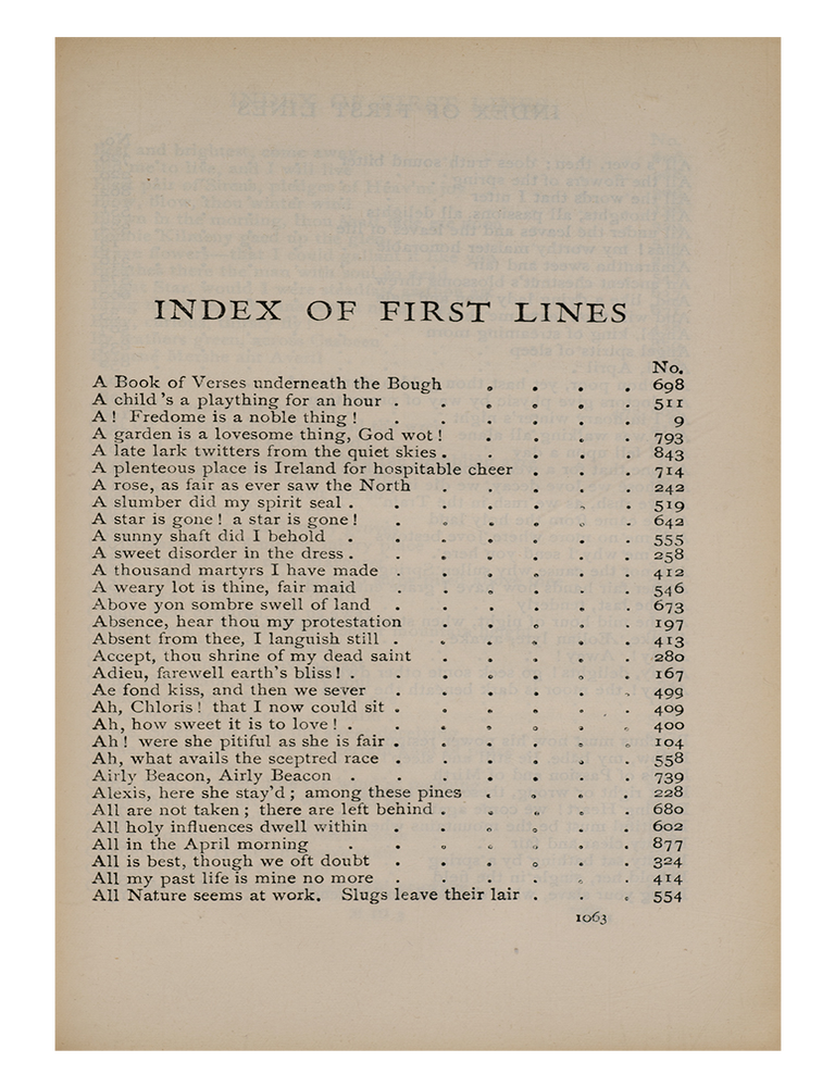 The Oxford Book of English Verse 1250-1900