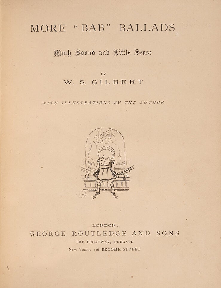 The "Bab" Ballads (in 2 vols.)
